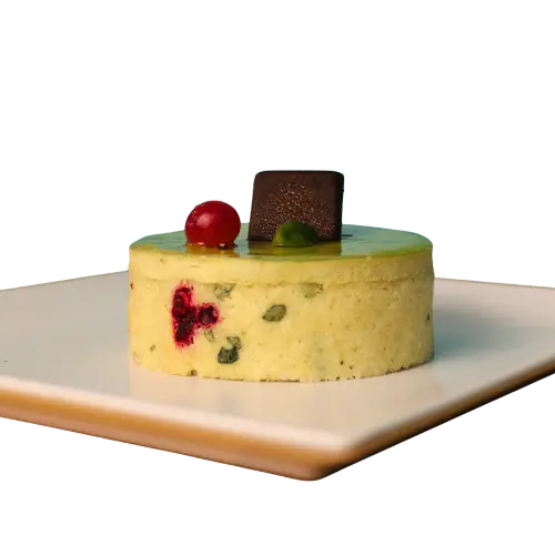 pistachos y frutos rojos